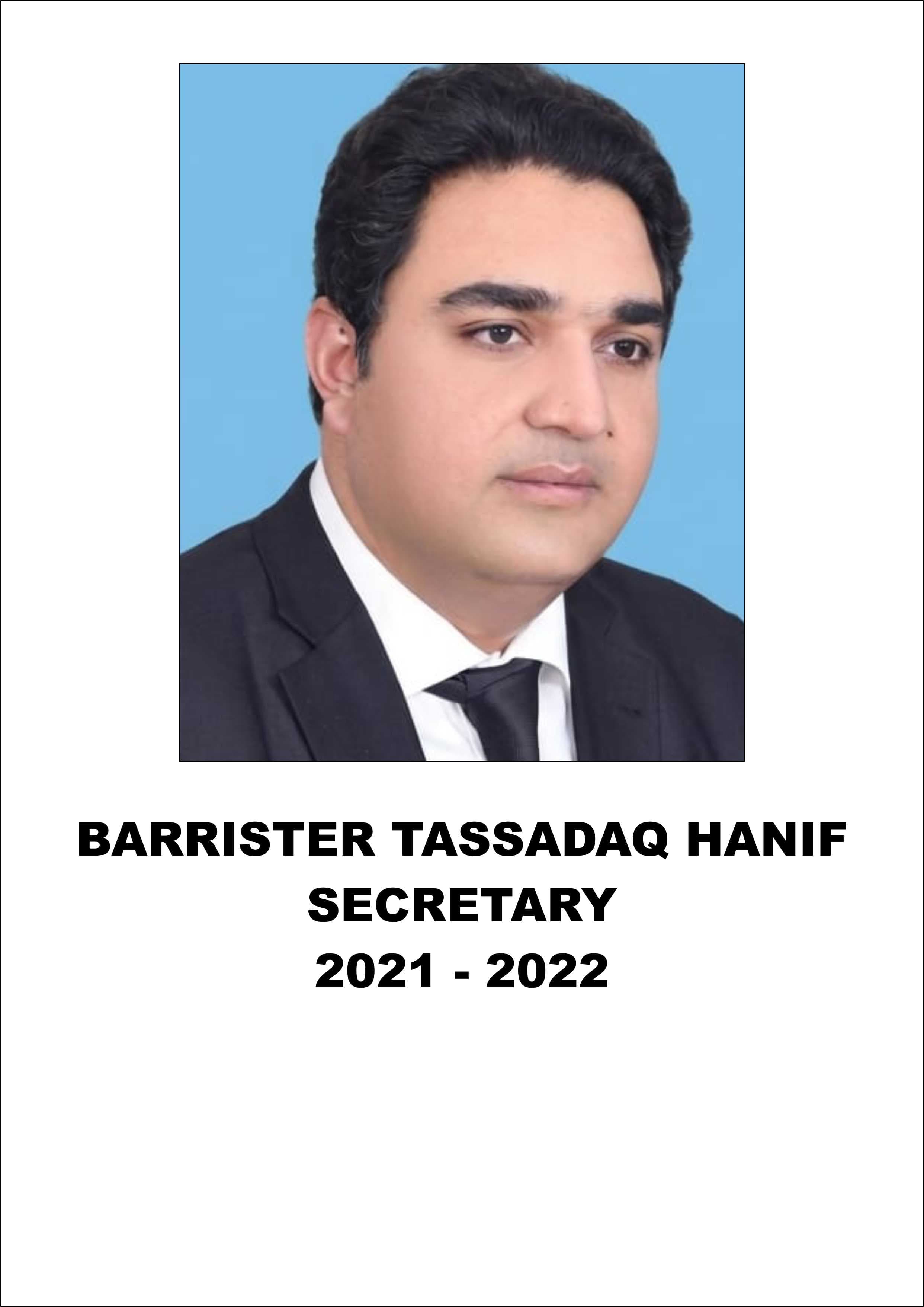 BARRISTER TASSADAQ HANIF