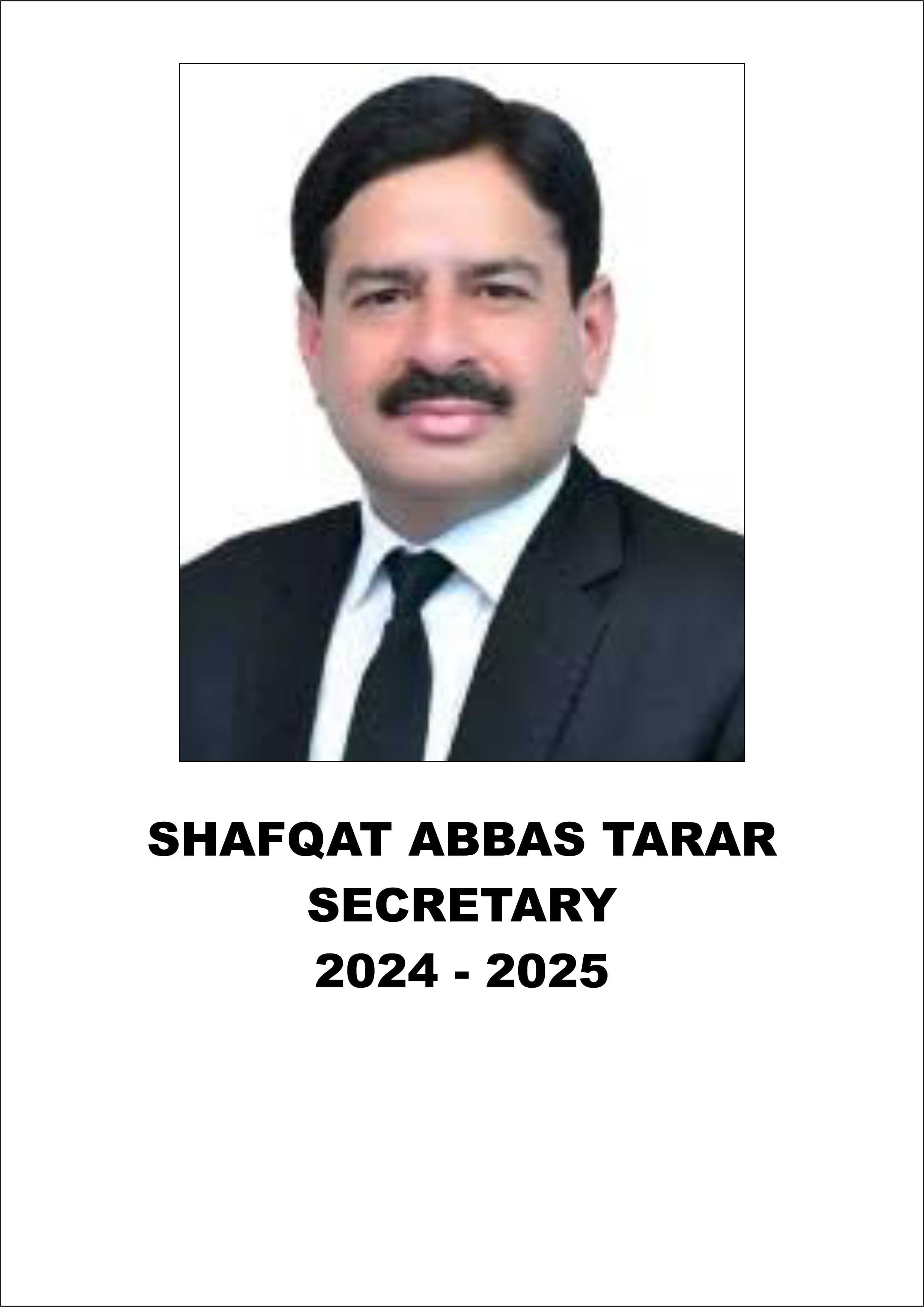 SHAFQAT ABBAS TARAR