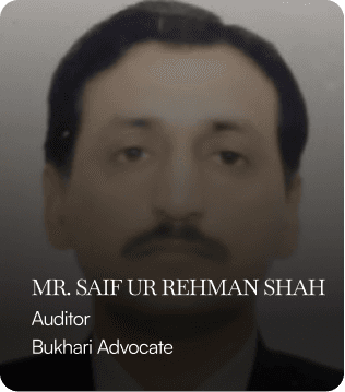 Mr. Saif Ur Rehman Shah
Bukhari Advocate